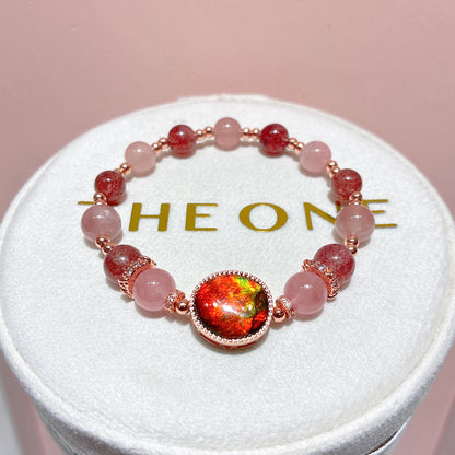 精品*草莓晶 x 斑彩石