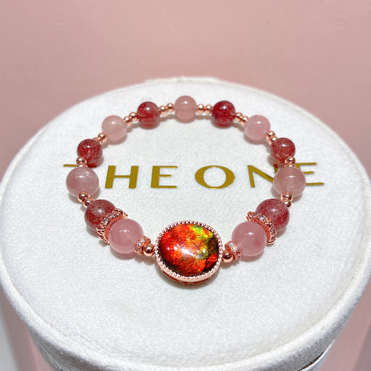 精品*草莓晶 x 斑彩石