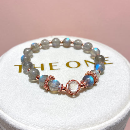 精品*拉長石 x 白水月