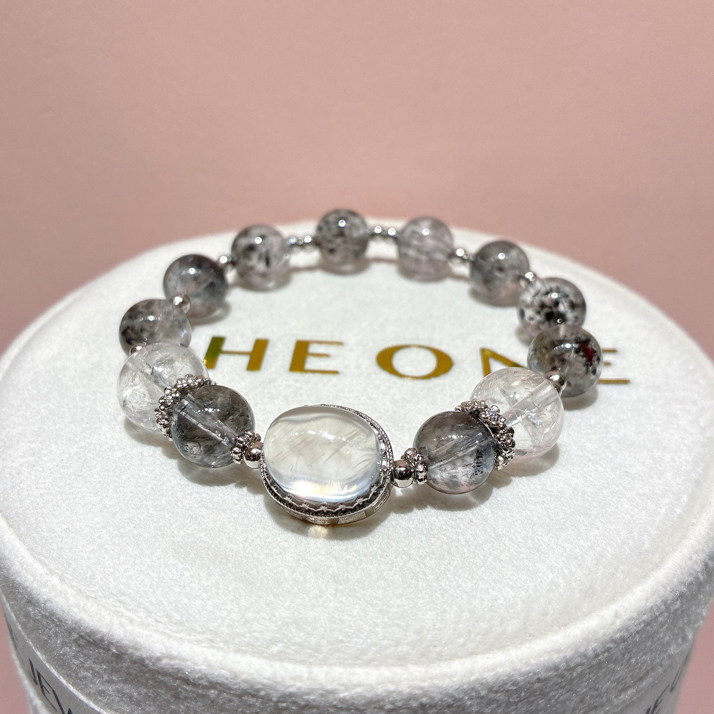 頂級*羽毛黑極光 x 藍針石