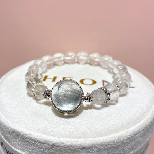 精品*白兔毛 x 灰藍兔毛