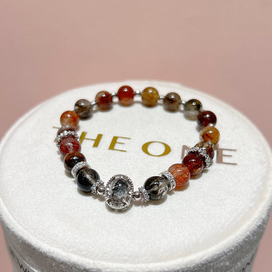 頂級*彩髮晶 x 銀鈦晶