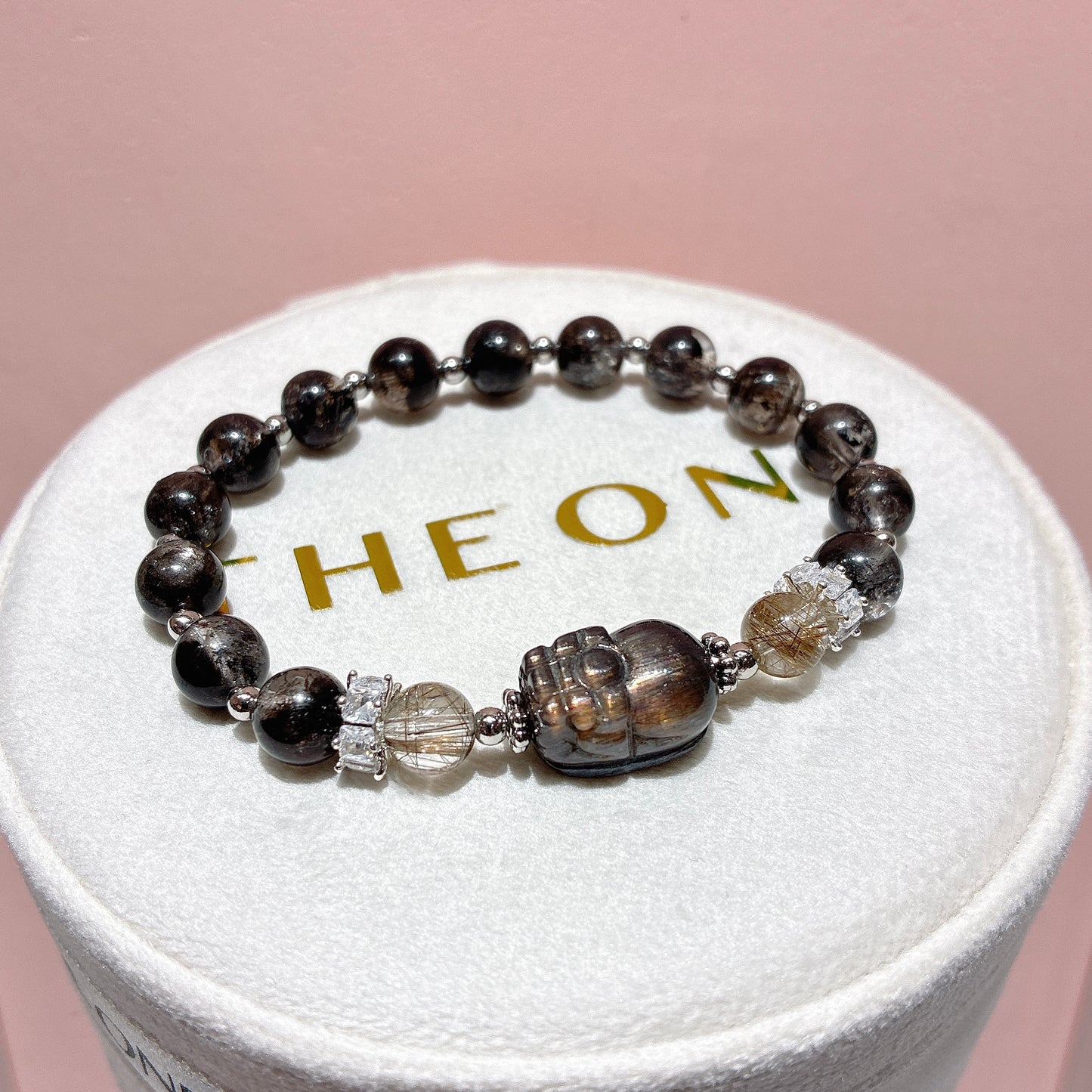 頂級*黑閃靈鑽 x 黑金太陽石貔貅