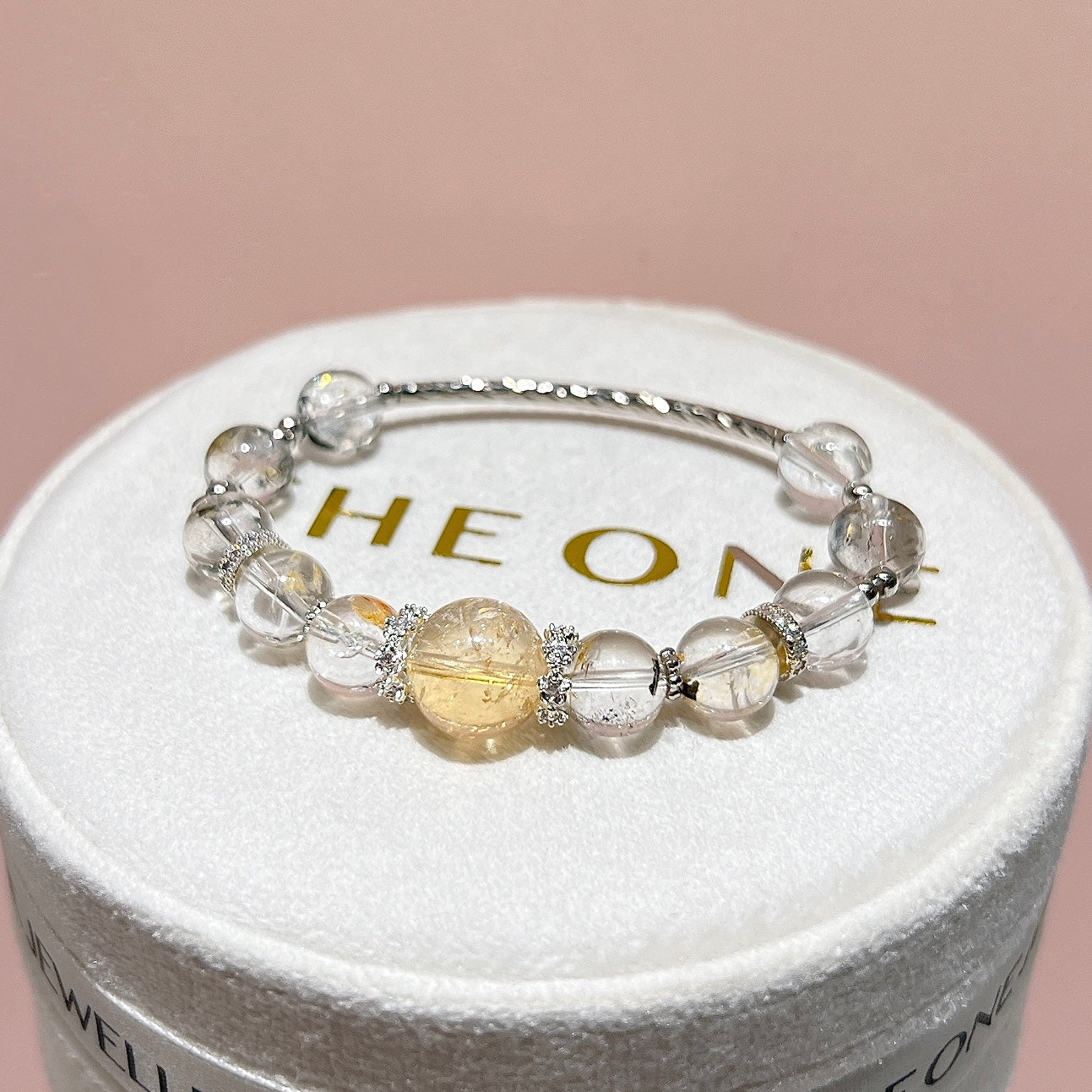 精品*油膽閃靈鑽 x 黃水晶