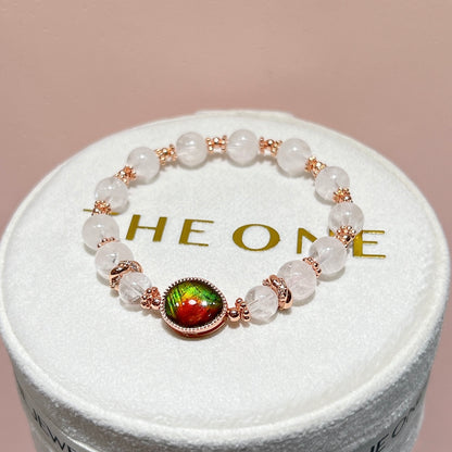 精品*白幽靈 x 斑彩石