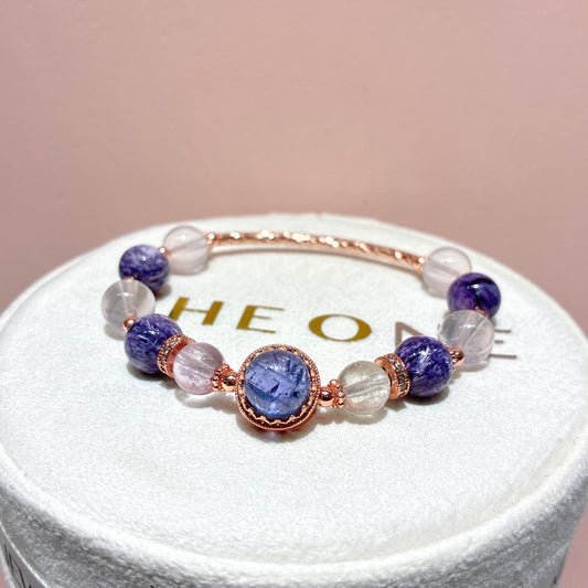 精品*紫龍晶 x 坦桑石