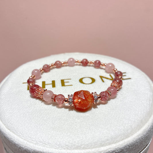 精品*草莓晶 x 金草莓太陽石