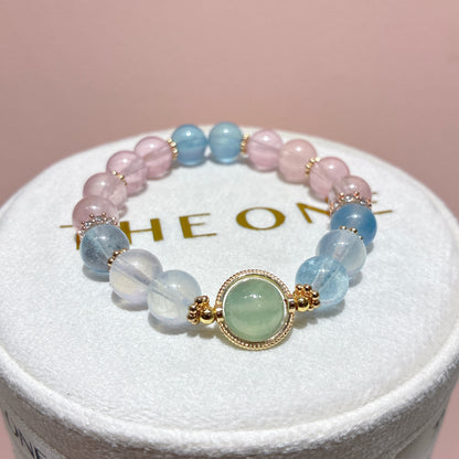 精品*冰種摩根石 x 葡萄石