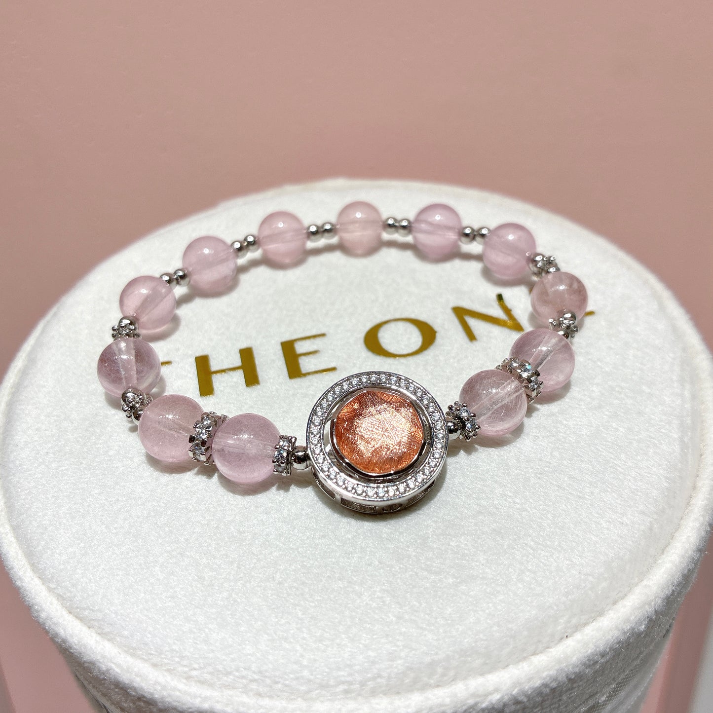 精品*冰種粉摩根石 x 天鐵