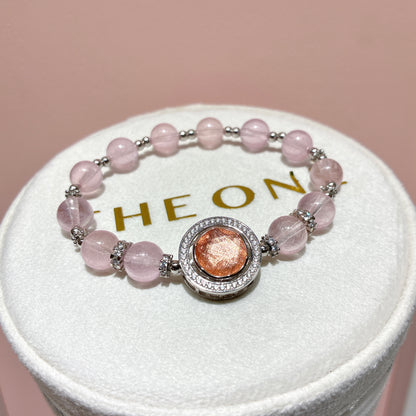 精品*冰種粉摩根石 x 天鐵