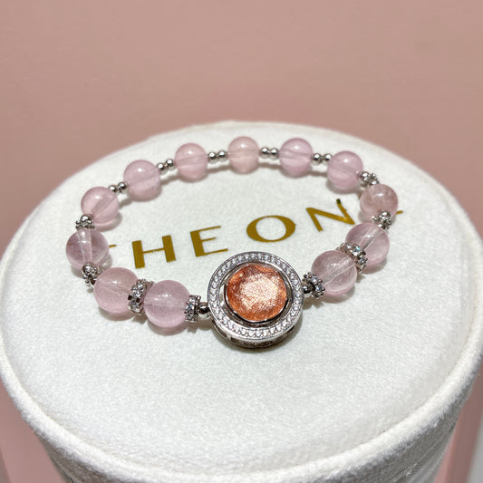 精品*冰種粉摩根石 x 天鐵