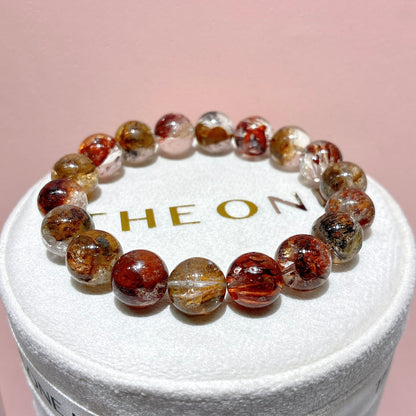 頂級*紅泥骸骨閃靈鑽 12mm