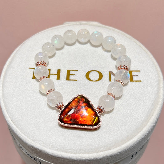 精品*馬島月亮石 x 斑彩石