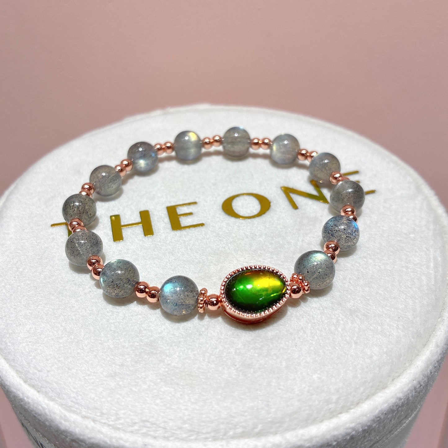 精品*拉長石 x 斑彩石