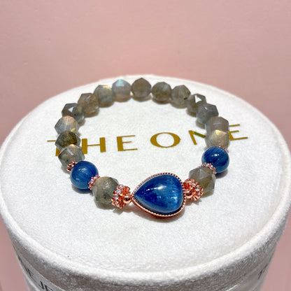 精品*拉長石 x 藍晶石