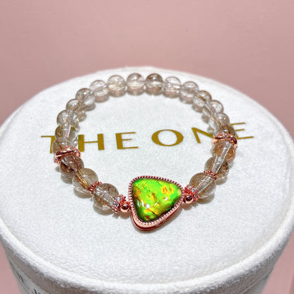 精品*鋼絲魔鬼髮 x 斑彩石