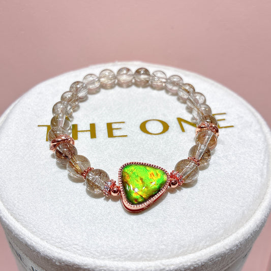 精品*鋼絲魔鬼髮 x 斑彩石