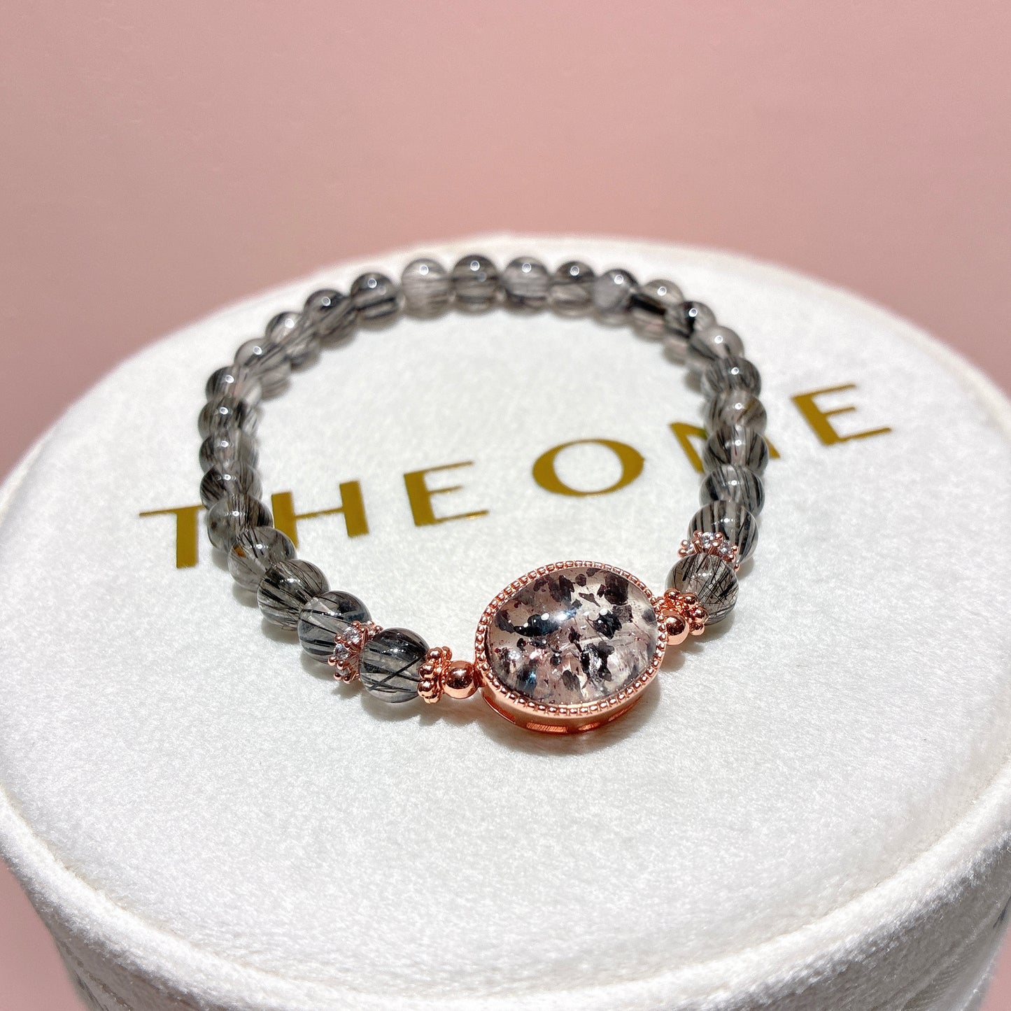 精品*黑順髮晶 x 黑雲母超級七