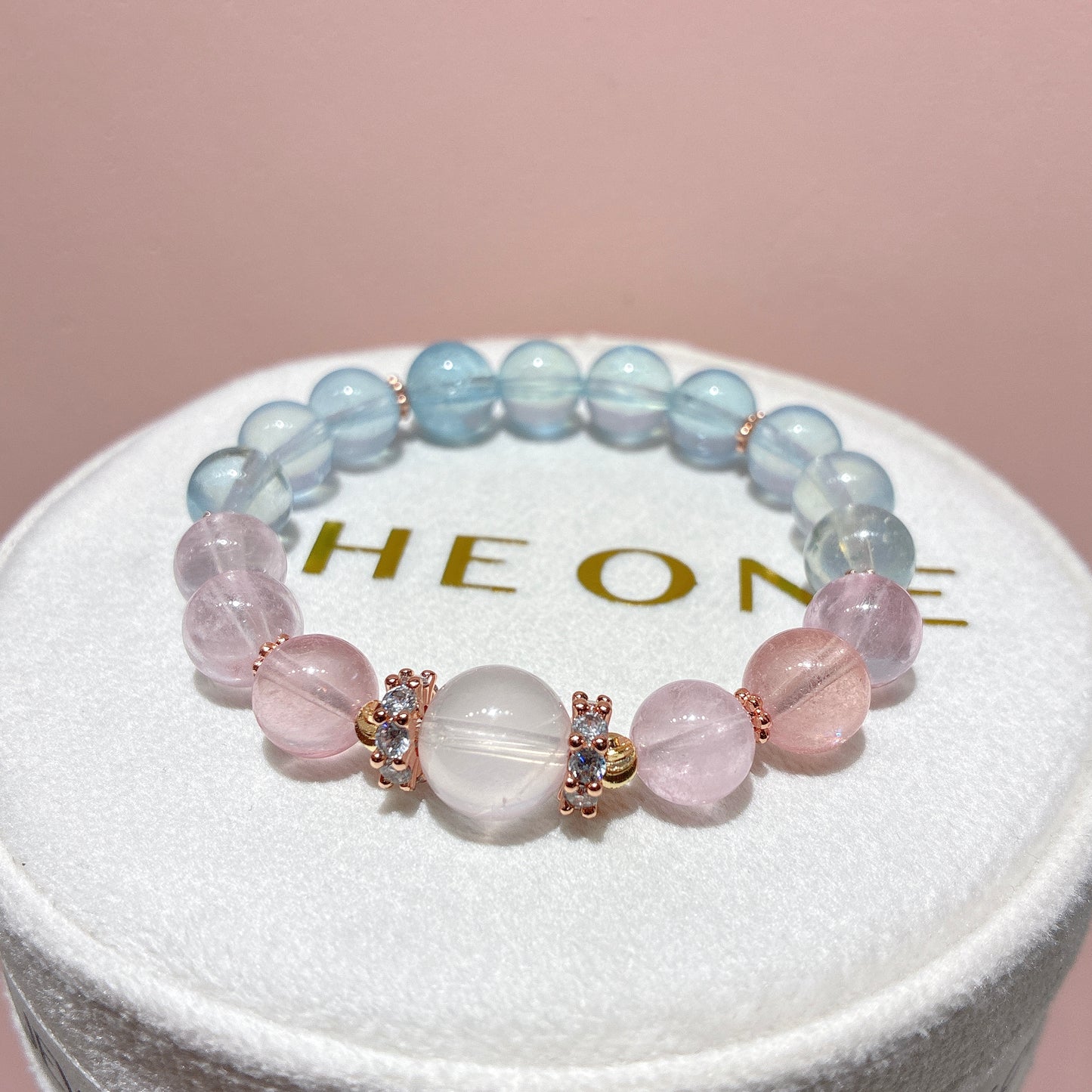 精品*冰種摩根石 x 粉晶