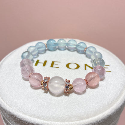 精品*冰種摩根石 x 粉晶