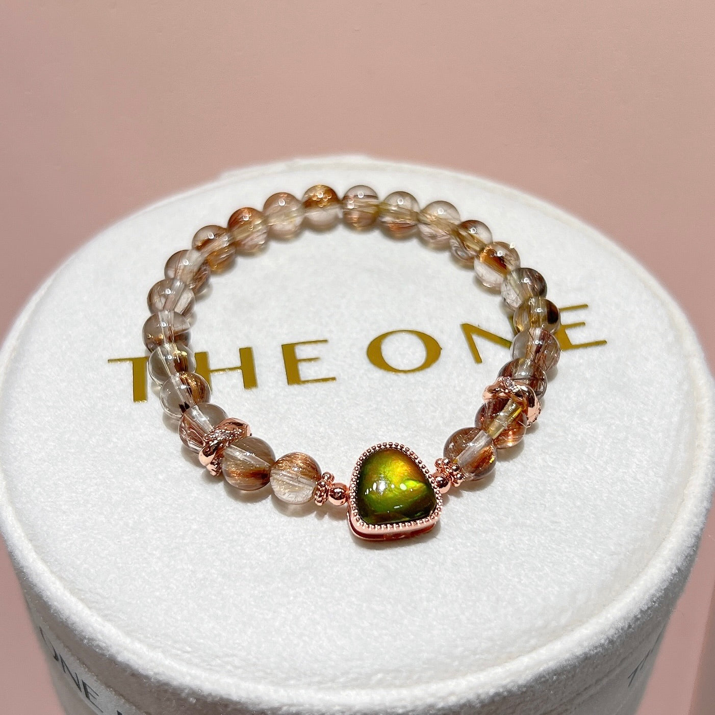 精品*金銅鈦晶 x 斑彩石