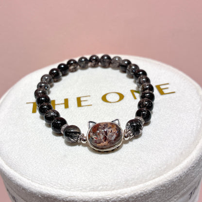 精品*黑髮晶 x 紅幽靈共生雲母