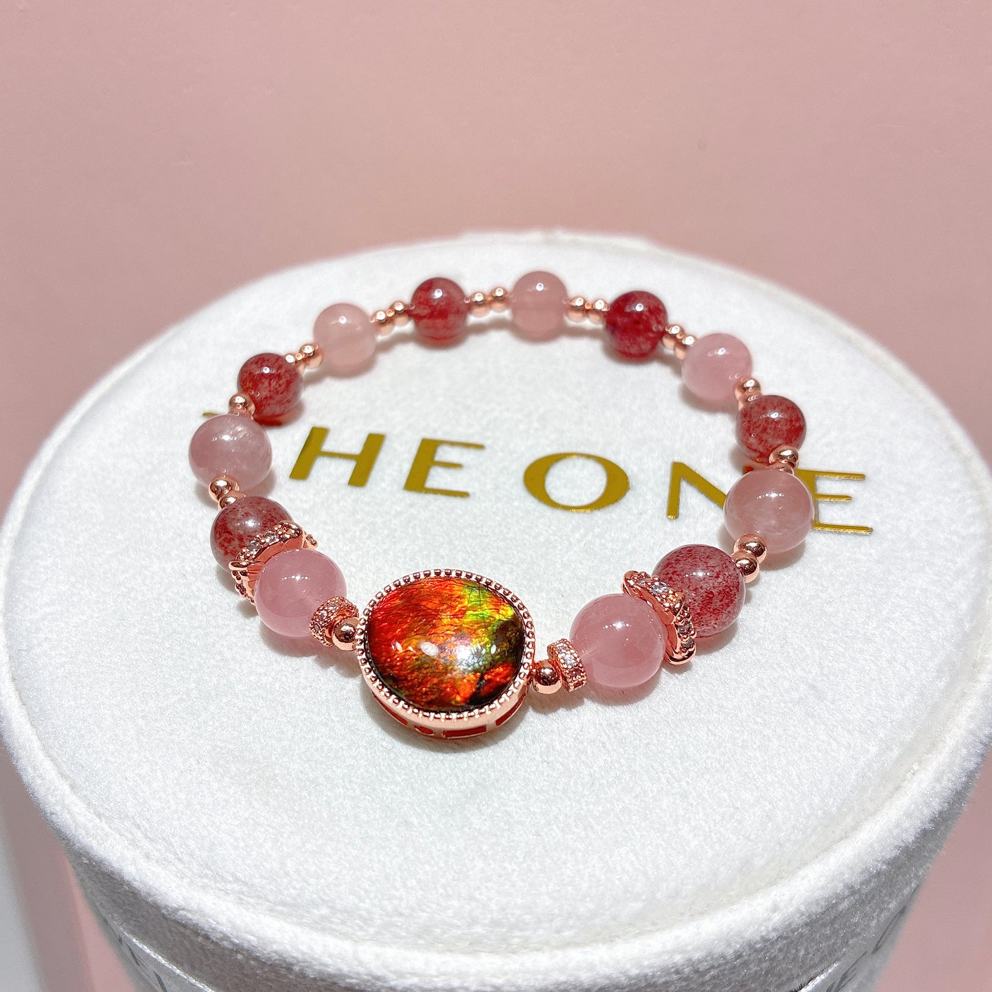 精品*草莓晶 x 斑彩石