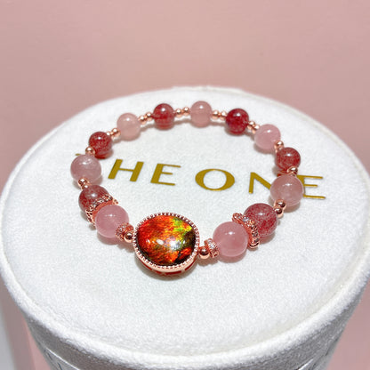 精品*草莓晶 x 斑彩石