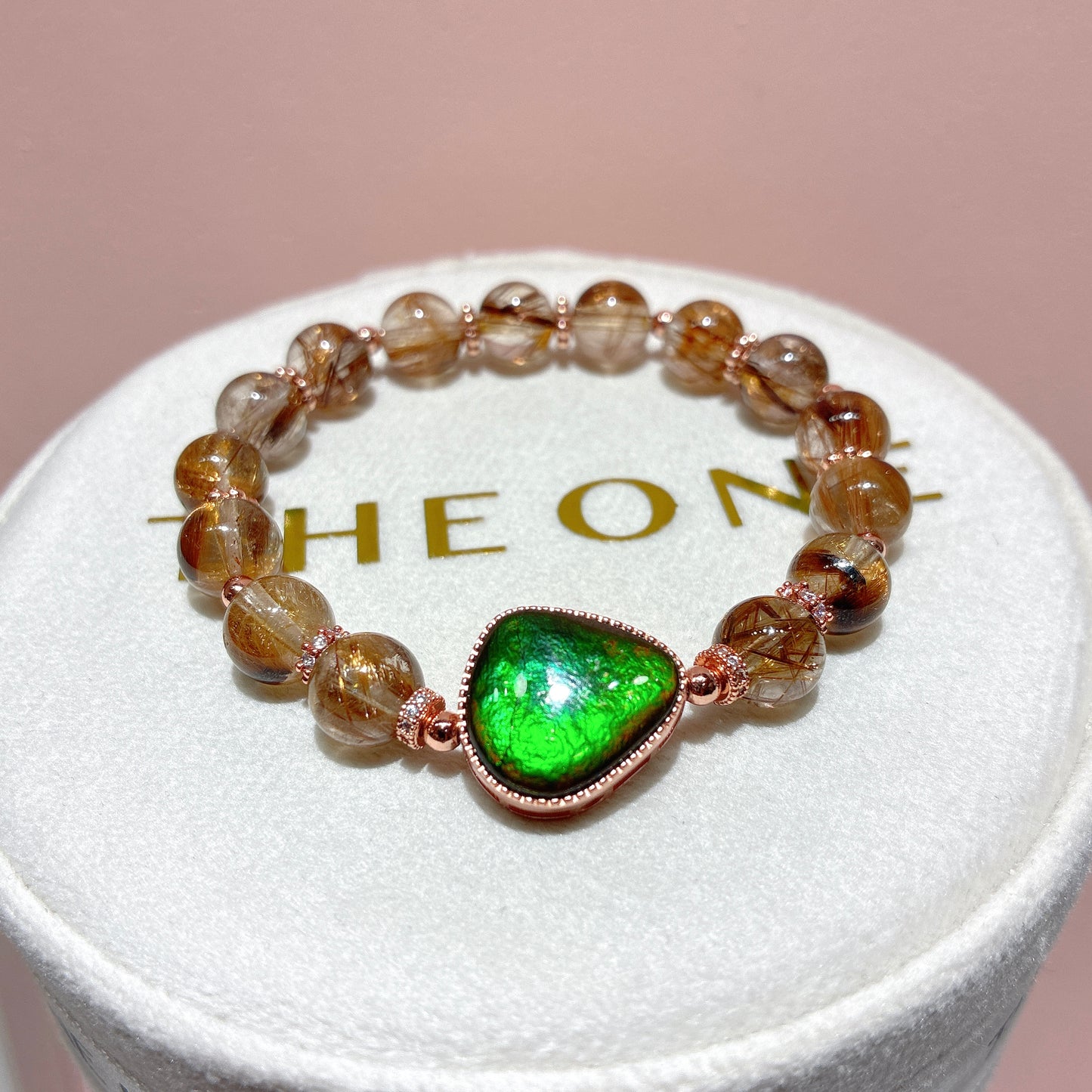 精品*金銅鈦晶 x 斑彩石