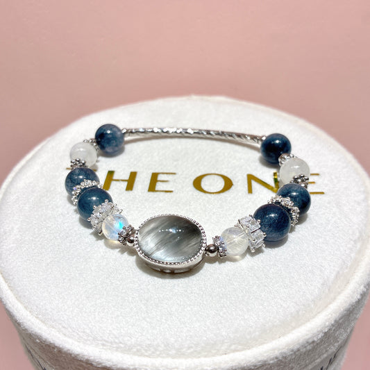 精品*藍鋼絲兔毛 x 灰藍兔毛