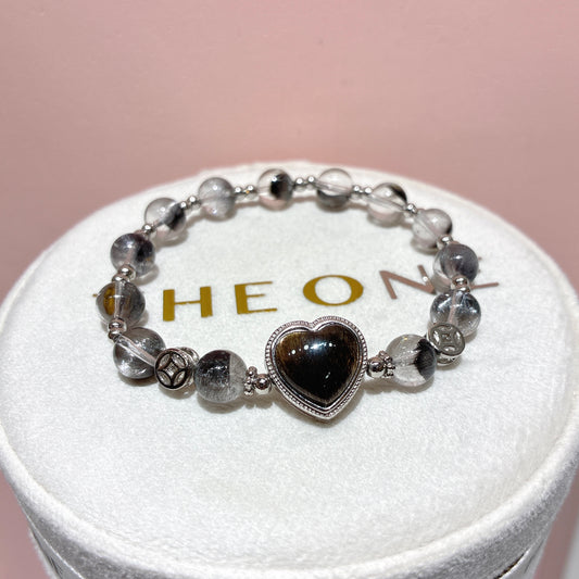 頂級*黑銀鈦 x 黑金太陽石