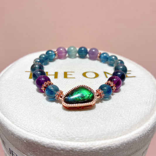 頂級*彩螢石 x 斑彩石