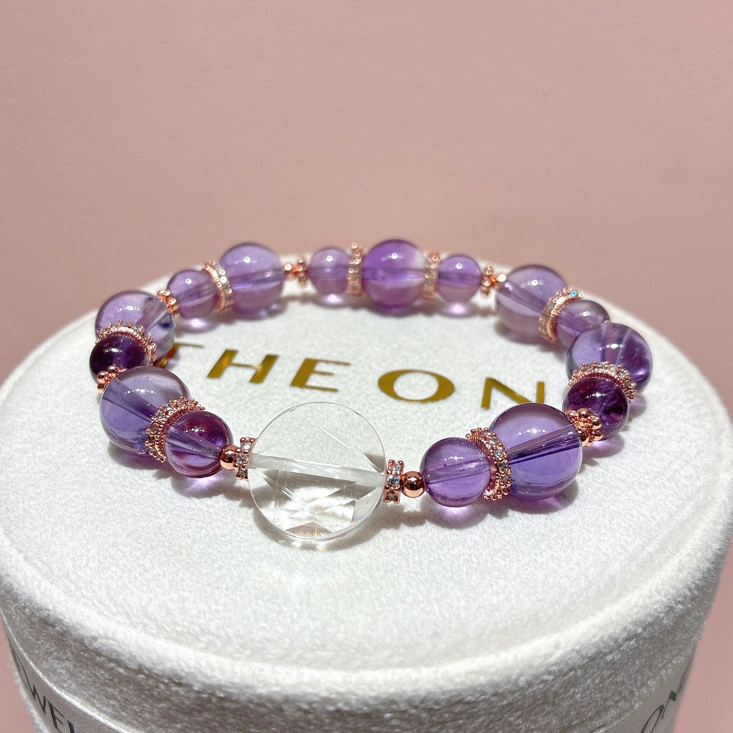 精品*紫水晶 x 白水晶大衛星