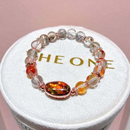 頂級* 膠花閃靈鑽 x 斑彩石