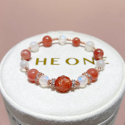 精品*冰種紅紋石 x 金太陽
