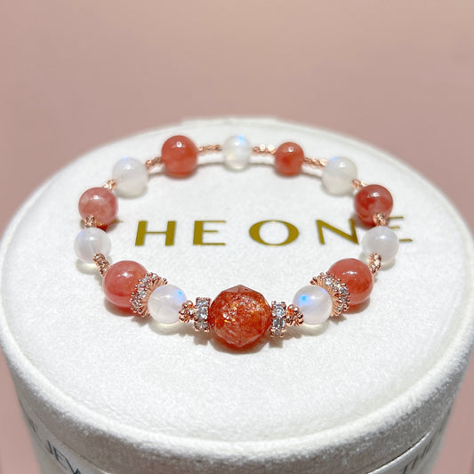 精品*冰種紅紋石 x 金太陽