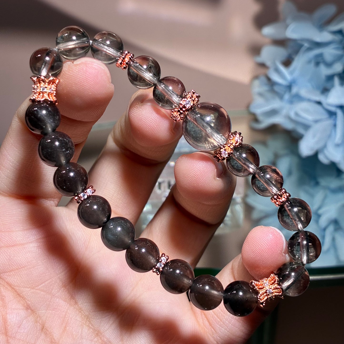 精品*雷姆利亞茶晶 x 黑隕石