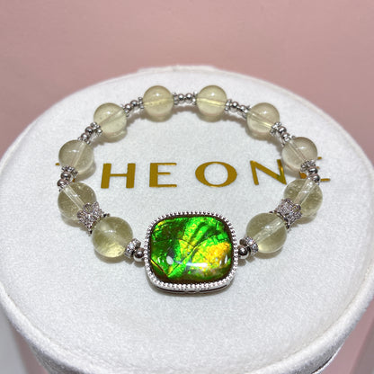 頂級*黃金隕石 x 斑彩石