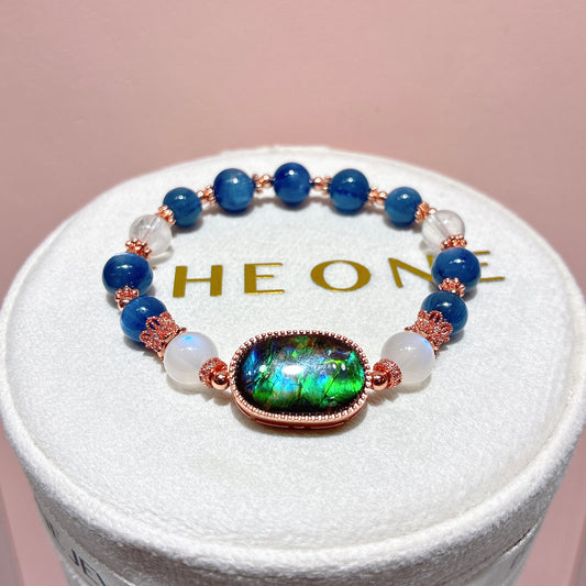 頂級*藍晶石 x 斑彩石