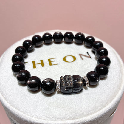 精品*金運石 x 黑金太陽貔貅