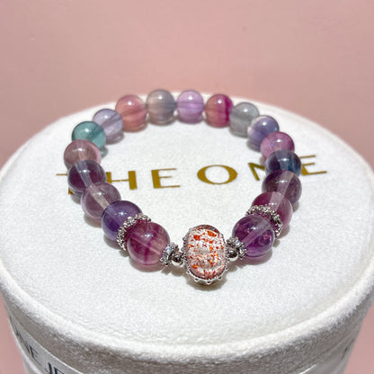 頂級*彩螢石 x 紅超級七