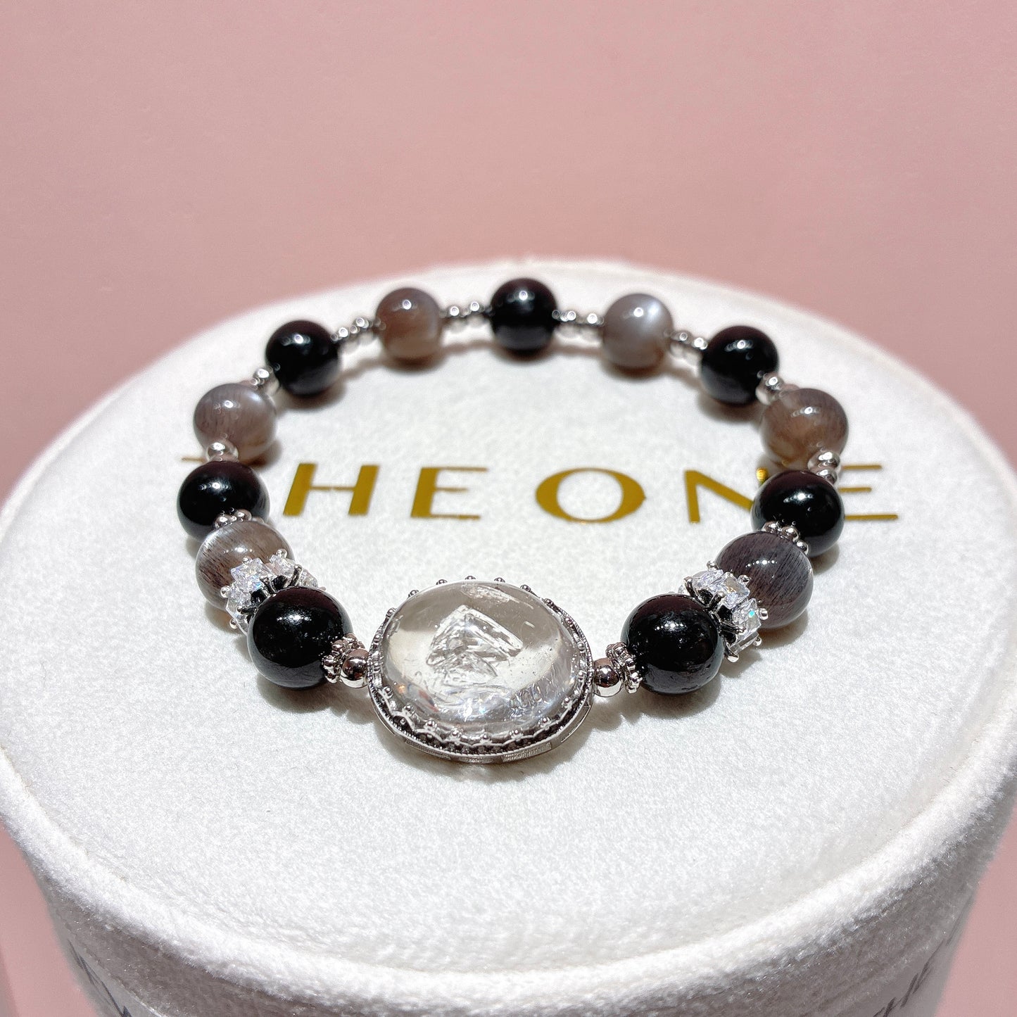 精品*黑金太陽石 x 水膽閃靈鑽