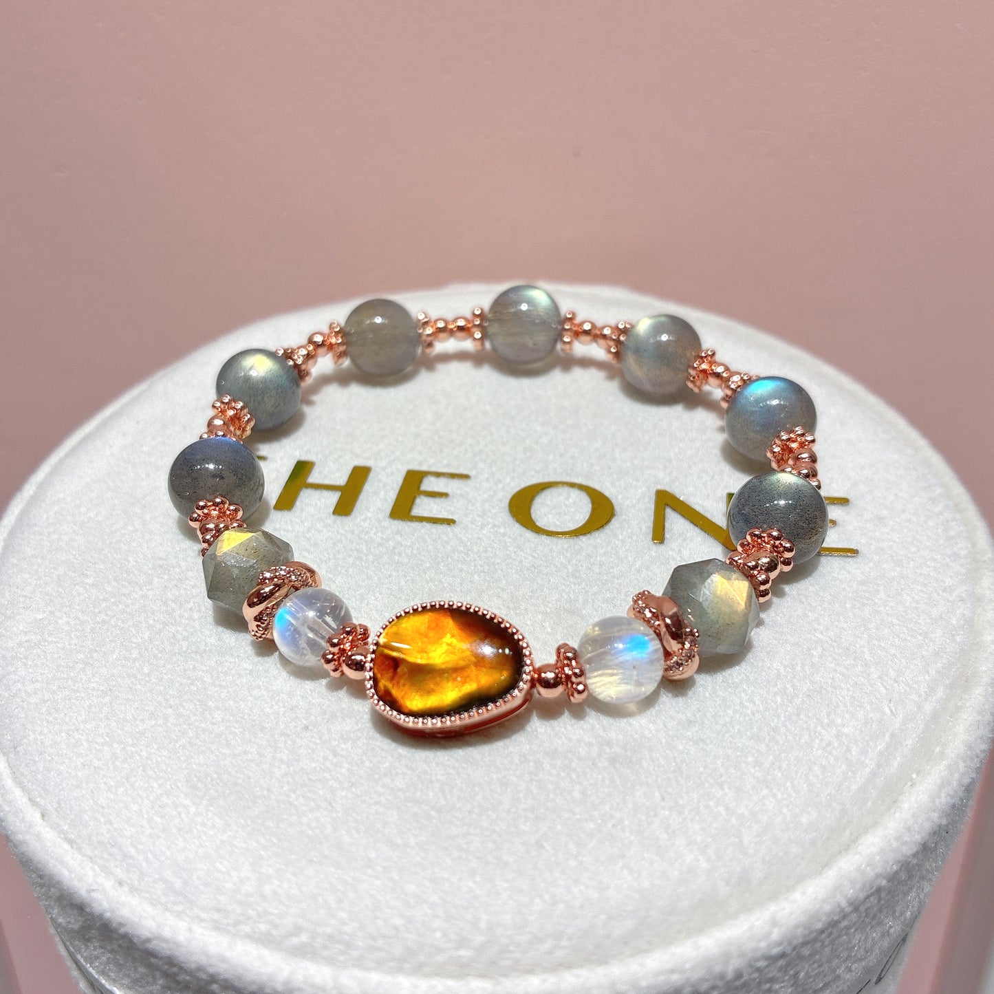 精品*拉長石 x 斑彩石