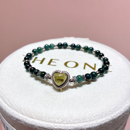精品*藍綠碧璽 x 綠隕石
