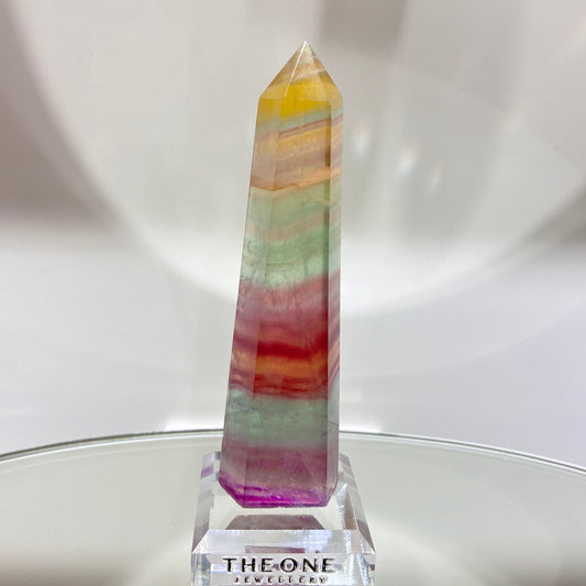 頂級*彩螢石柱