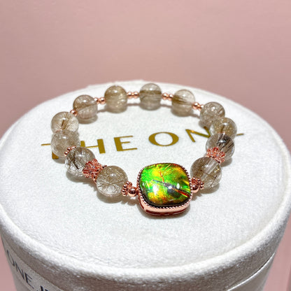 精品*鋼絲魔鬼髮 x 斑彩石