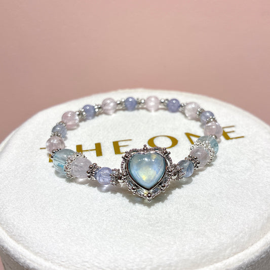 精品*冰種紫鋰輝 x 海藍寶