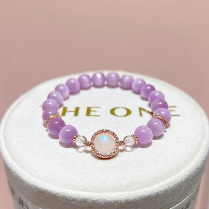 精品*紫鋰輝 x 月亮石