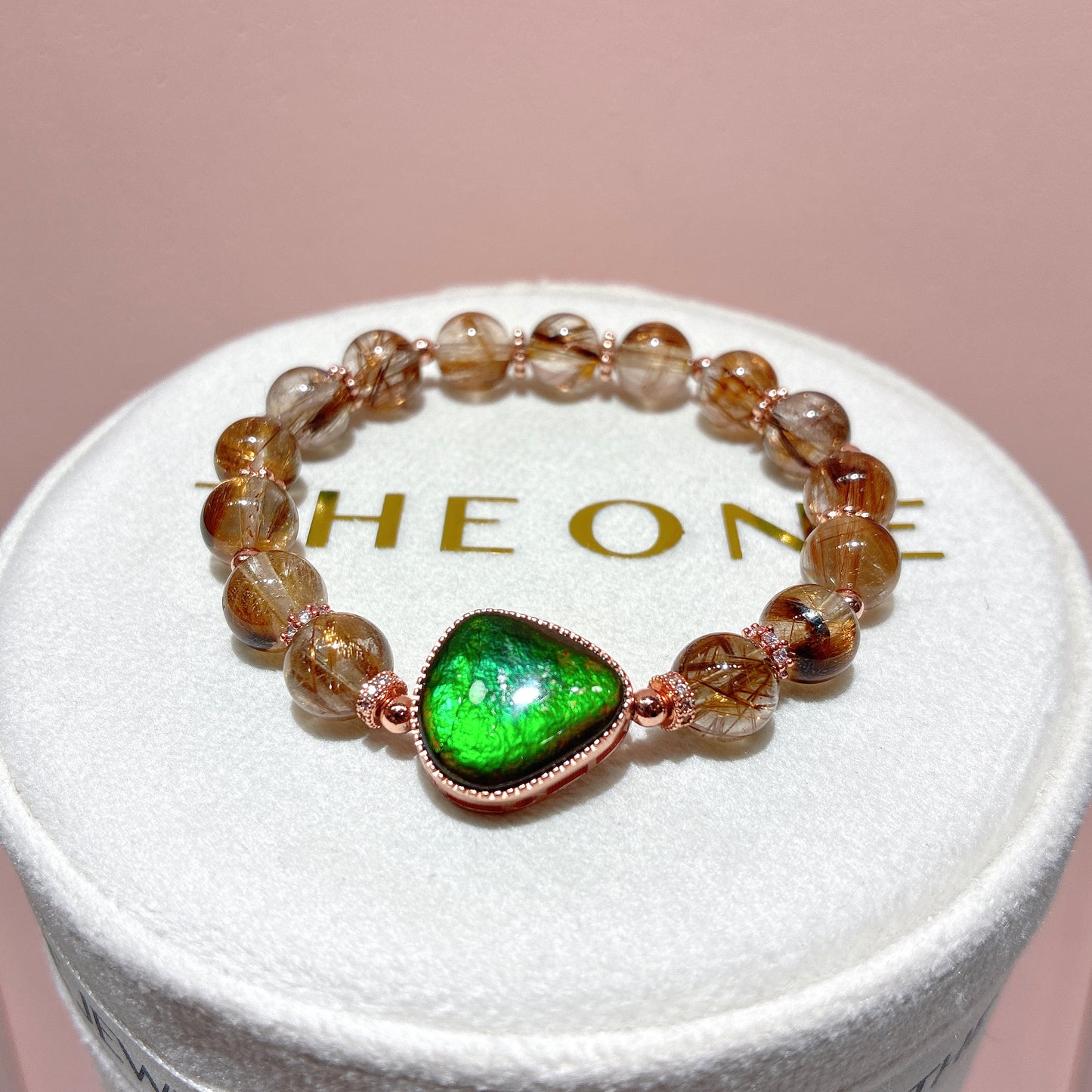 精品*金銅鈦晶 x 斑彩石