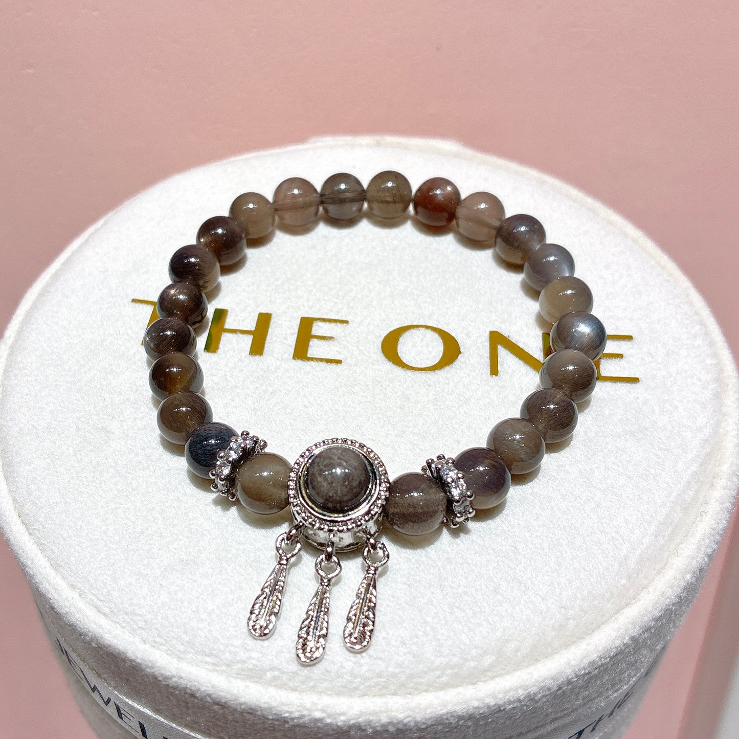 精品*黑金太陽石 x 銀曜石